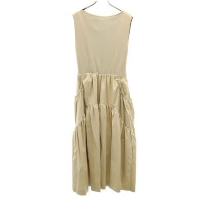 Mila Owen Ärmelloses Wechsel-Langkleid 1 Beige Damen Gebraucht