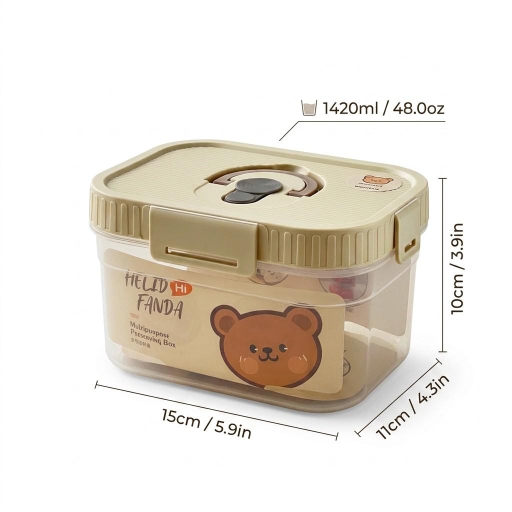 Plastic Stackable Preservation Box With Handle Refrigerator Egg Fresh-keeping Box Stackable Fruit Vegetable Storage Container
