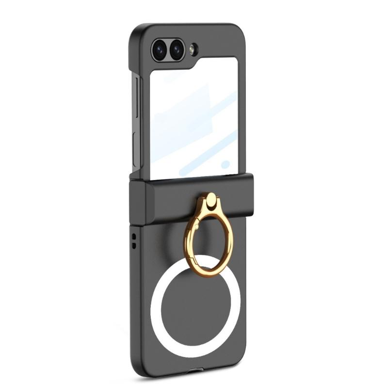 For Z Flip6 Scratch Resistant Smartphone Shell Magnetic Case With Hinge Guard, Full Body Sleeve, Integrated Screen Cover