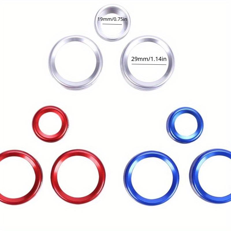 3pcs Car Air Conditioning Audio Volume Knob Ring Button Switch Trim Cover For BMW 1 2 3 Series X1 X2 F20 F21 F46 F30 F35 F47 F48 F39