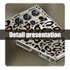 For Samsung S24 Ultra S23 Plus S21 S20 FE A54 A52 A34 Cover Shockproof Stylish Slim Leopard Pattern Hard Clear PC Phone Case