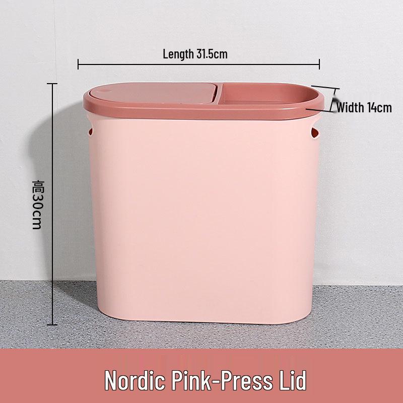 Press-Type Shared Trash Can with Lid for Toilet, Bedroom, Kitchen, and Bathroom Crevice Use