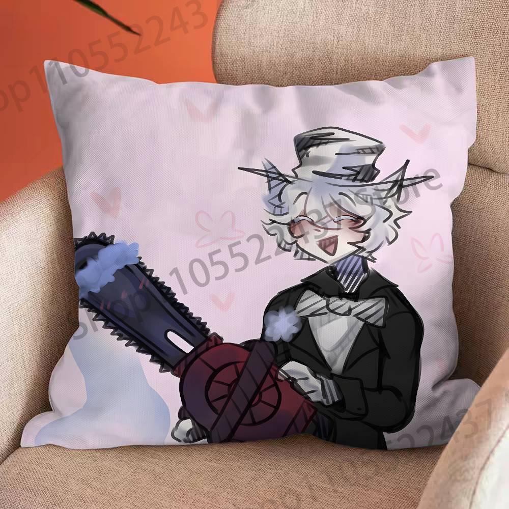 Guardian Horror Game SSlendytubbies Cartoon Printing Pillowcase Customized Pillow Cover for Sofa Home Decor