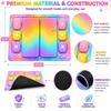 Rubber Backing Fidget Trading Mat Rounded Buttons Kids Toy Trading Mat  Trading Card Playmat