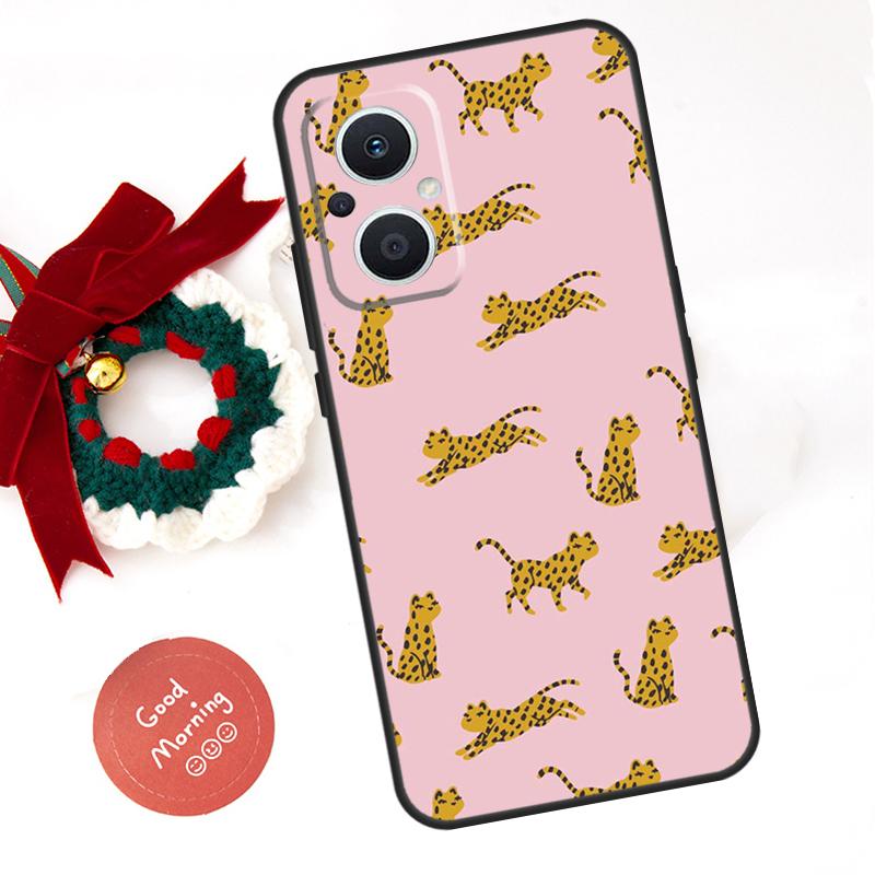 Tigers Cheetah Print Funda For OPPO Reno 13 F 14F 12F 11F 10 11 12 14 Pro 7 8 Lite OPPO Find X9 X8 X6 X5 Pro Case