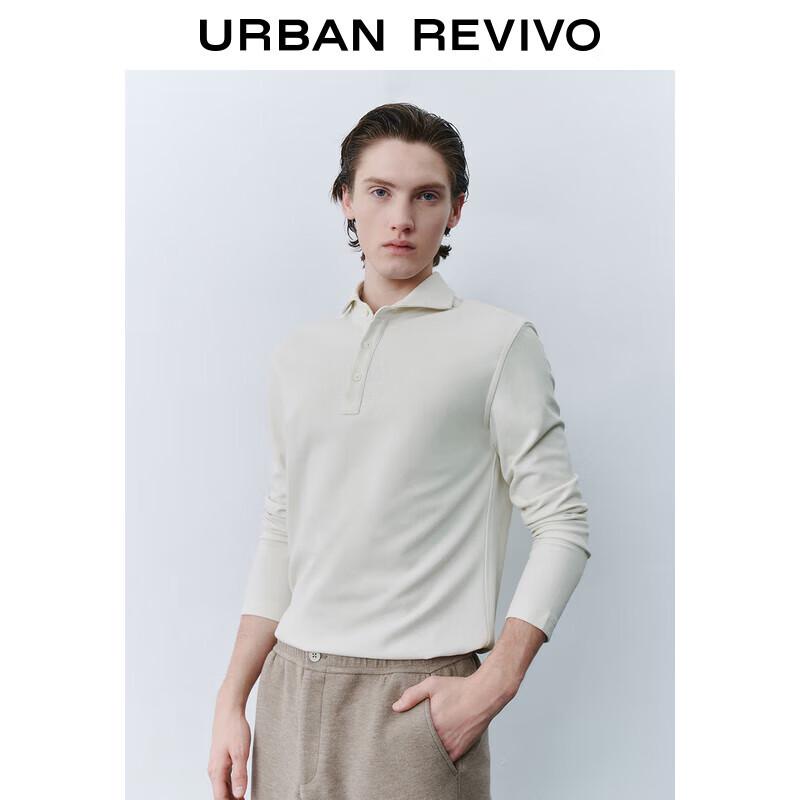 UR Men s Long Sleeve Button-Up Polo T-shirt S