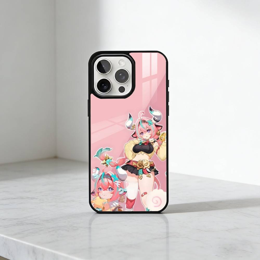 Bull Girl V-Varesa Genshin Phone Case For iPhone17,16,15,14,13 Plus,Pro Max Magnetic For Magsafe Wireless Charging