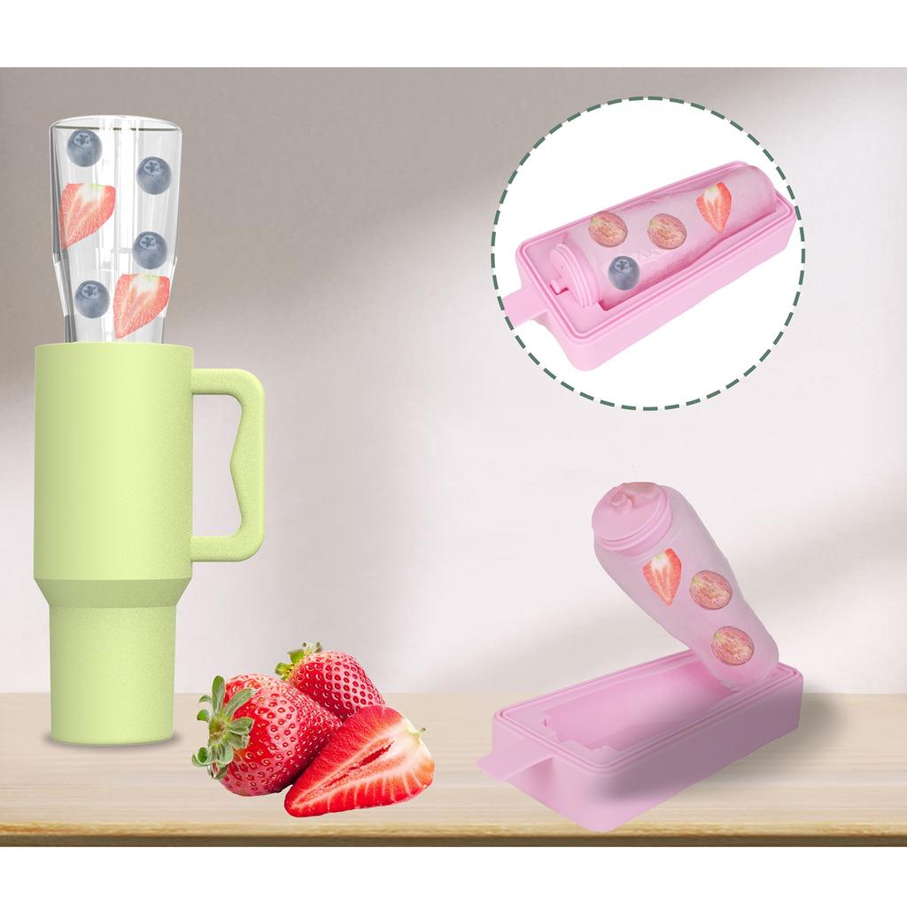 Easy Releases Silicone Ice Making Mold for Coffee Shops Portable Integrated Ice Cubes Tray for 40oz Cup Kitchen Supplies