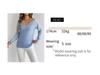 Spring & Autumn Casual Striped V-Neck Long-Sleeve Top for Women - Loose Fit, Large Sizes