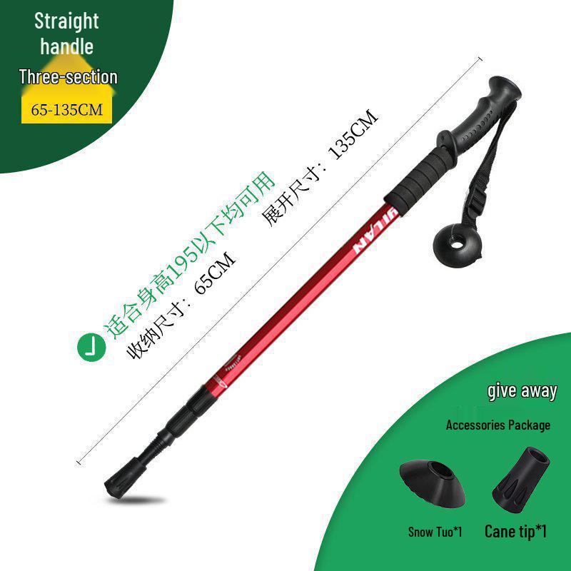 Telescopic Folding Multi-functional Hiking Poles for Men, Women, and Children - Self-defense and Mountain Climbing Walking Sticks by Chun Chu.