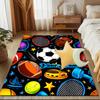 1PC Custom Name Sports Equipment Background Theme Floor Mat Ideal for Living Room, Game Rooms, Office, Bedroom,Floor Mat Playful Design