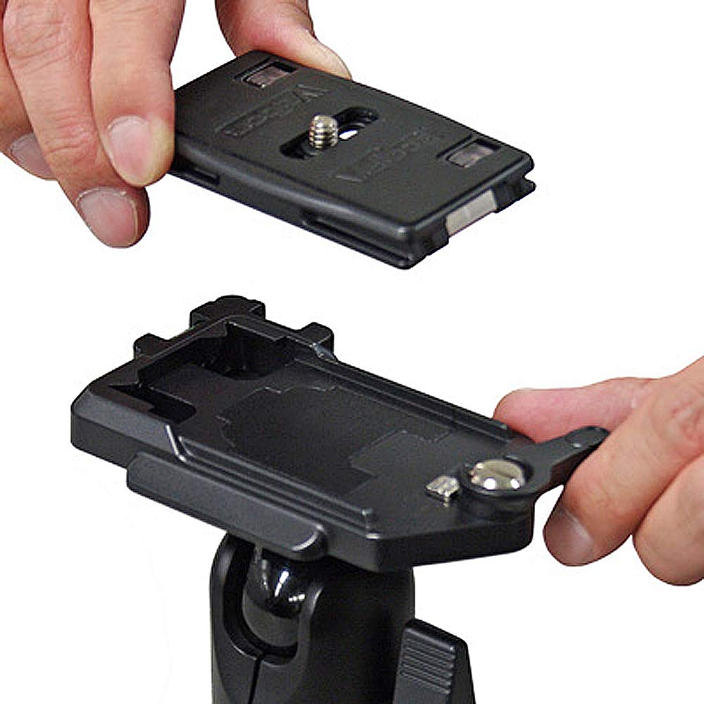 Velbon Aluminum Ball Head with 44mm Base Diameter and Quick Shoe Product 471826 QHD-53Q Medium-Sized Mount, Number