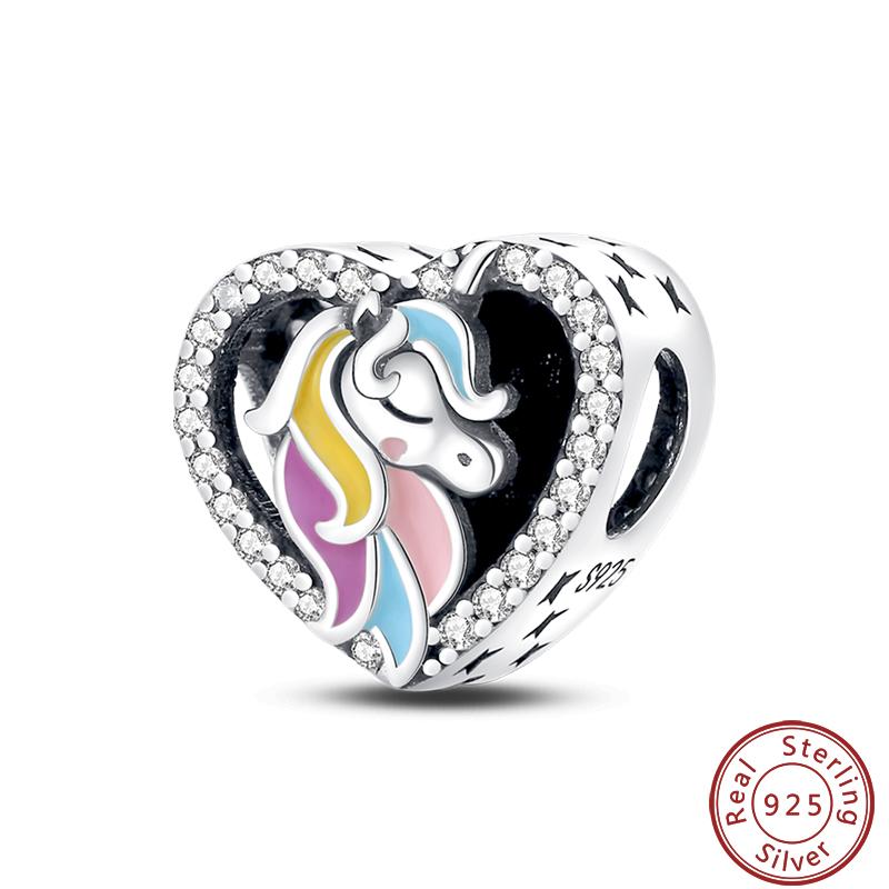 Dreamy Unicorn Series Copper Rainbow Cloud Dreamy Color Charms Beads 3Mm Diy Fine Jewelry Making