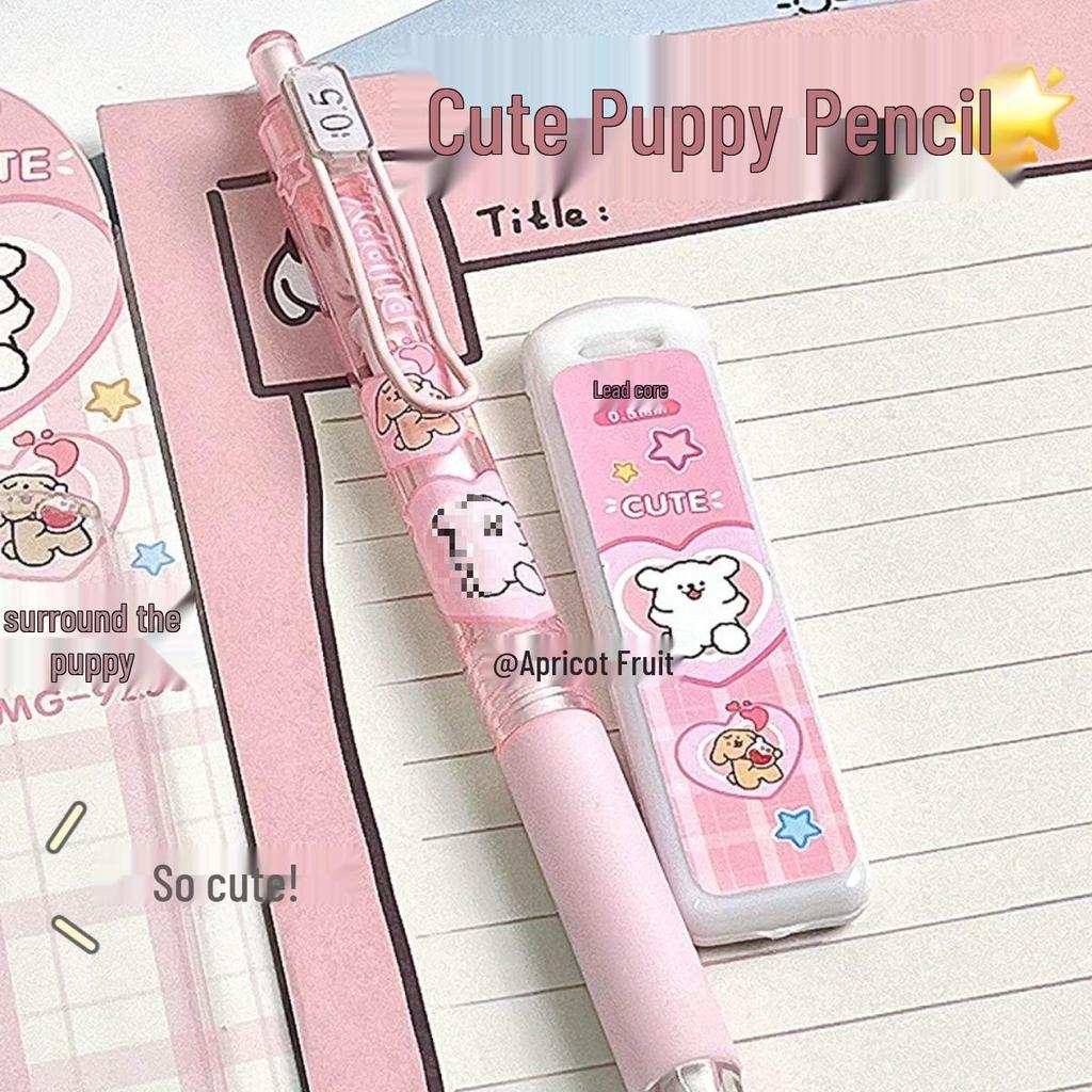 Entzückender Welpe 0,5mm Mechanischer Bleistift - Cartoon-Design für Schüler