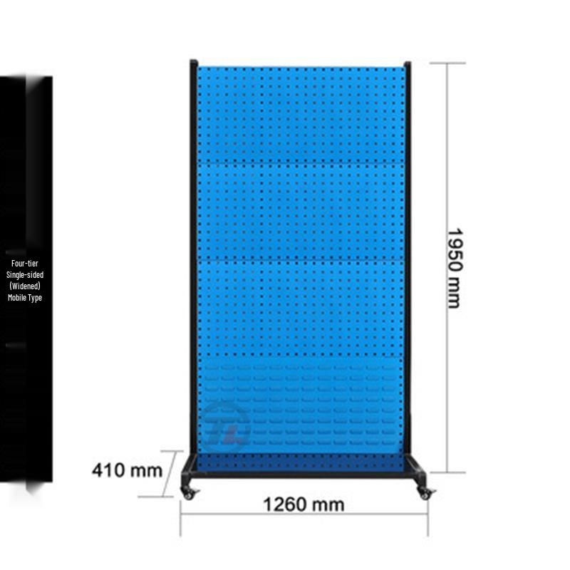 Dual-Sided Tool Pegboard Display & Storage Rack