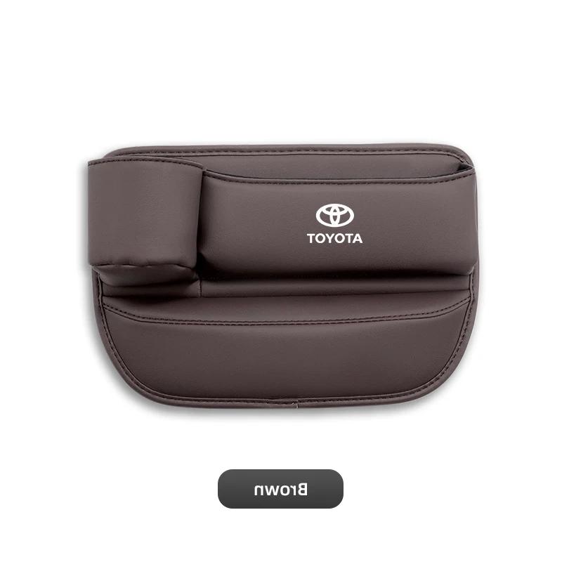 NEW PU Leather Car Seat Storage Bag Multifunctional Gap Organizer Box For Toyota Gazoo Racing Corolla Crown Yaris Chr Auris Rav4