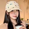 Sweet Style Embroidered Baseball Cap Breathable Baseball Hat Retro Sun Protection Cap  Women