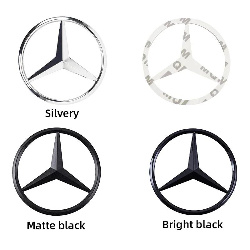 9cm ABS Auto Achter Decal Kofferbak Embleem Sticker Voor Mercedes Benz S320 W164 W203 W204 W168 C180 E320 A200 CLA CLK CLS ML