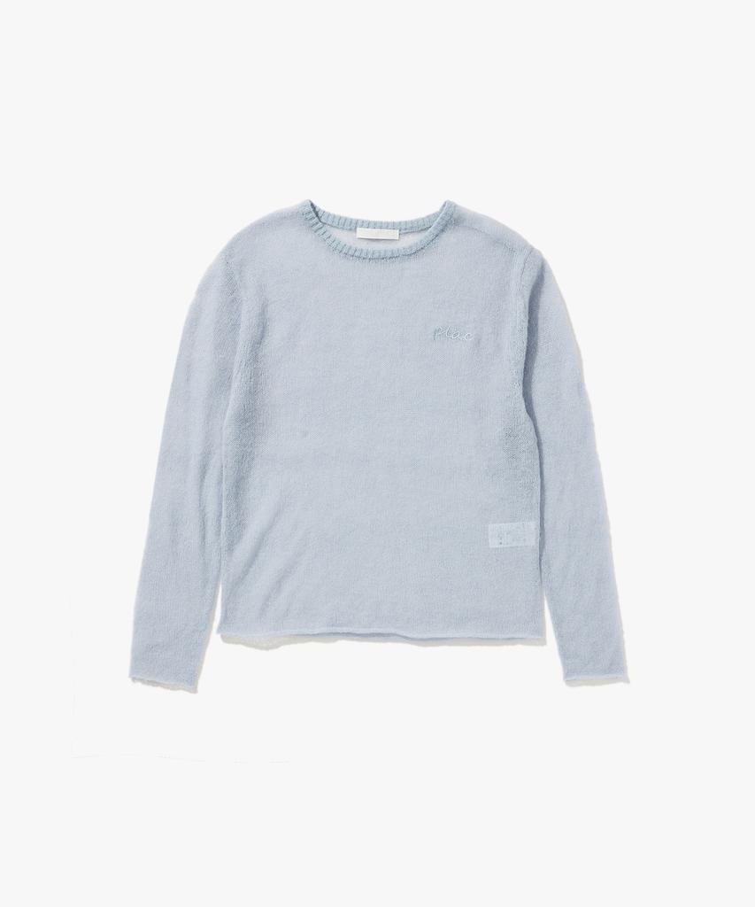 PLAC WOMEN Layered See-Through Knit Blue