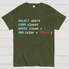 Programmer Database Cotton Summer Casual Cool Loose T-Shirt