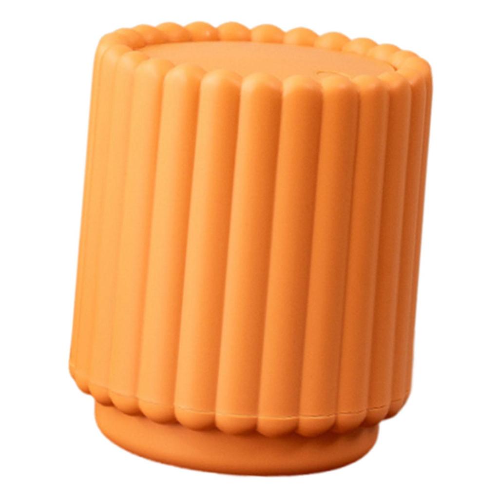 Press to Open Desktop Trash Can Sunflower Design for Desk Decoration Accessories PP Material 4.9x5.9inch Versatile Waste Bin