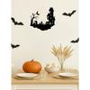 Modern Metal Wall Art Decor - Eerie Halloween Silhouette for Indoor Outdoor Yard Sign, Room Decoration, Gift