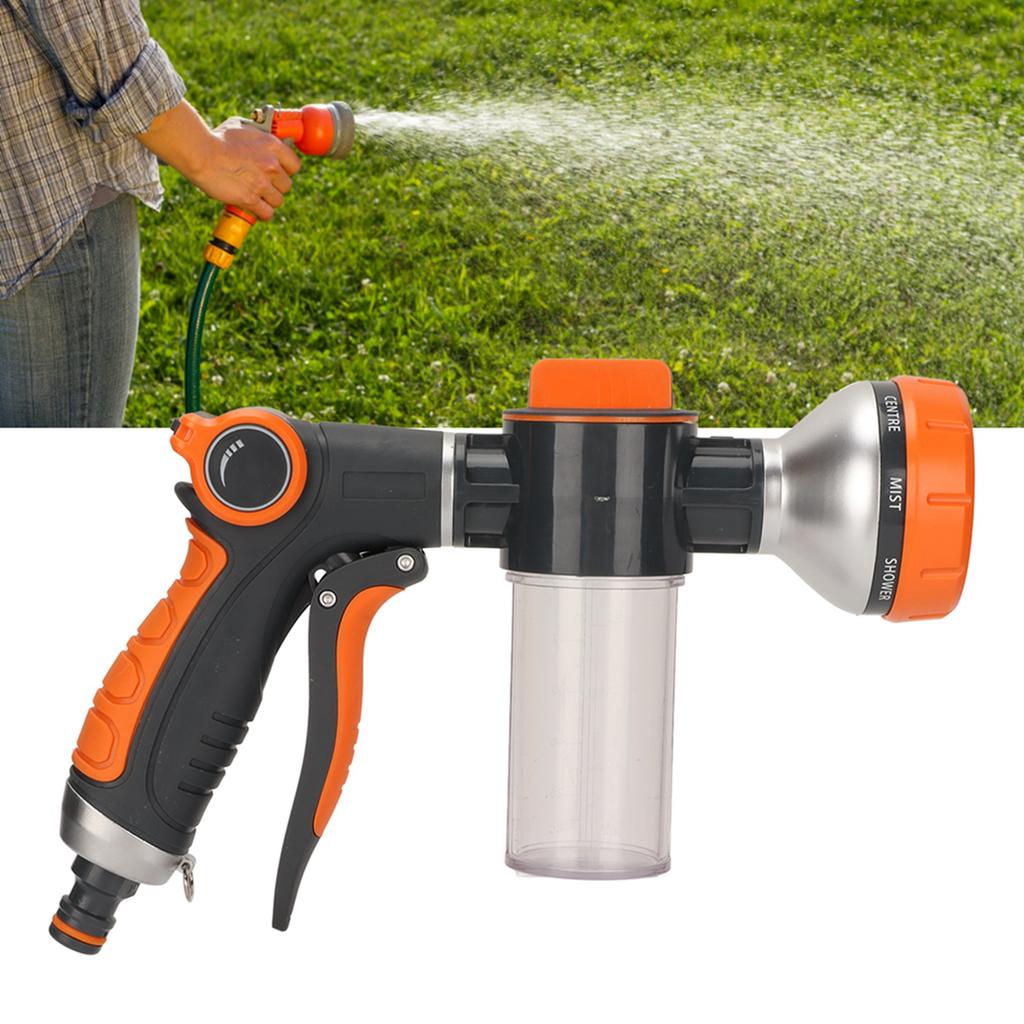 Garden Watering Foam Sprayer High Pressure Multifunctional Water Spraying Machine with 8 Modes for Agricultural Front Trigger