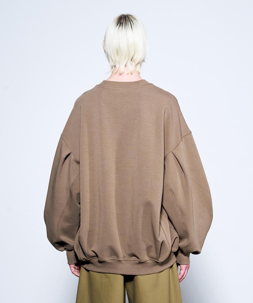 ZENSAI Draped Sweatshirt Beige