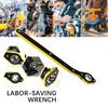 Jack Ratchet Wrench Labor-Saving Forward And Reverse 360 Head Ratchet Wrench Scissor Jack Garage Tire Wheel Lug Wrench
