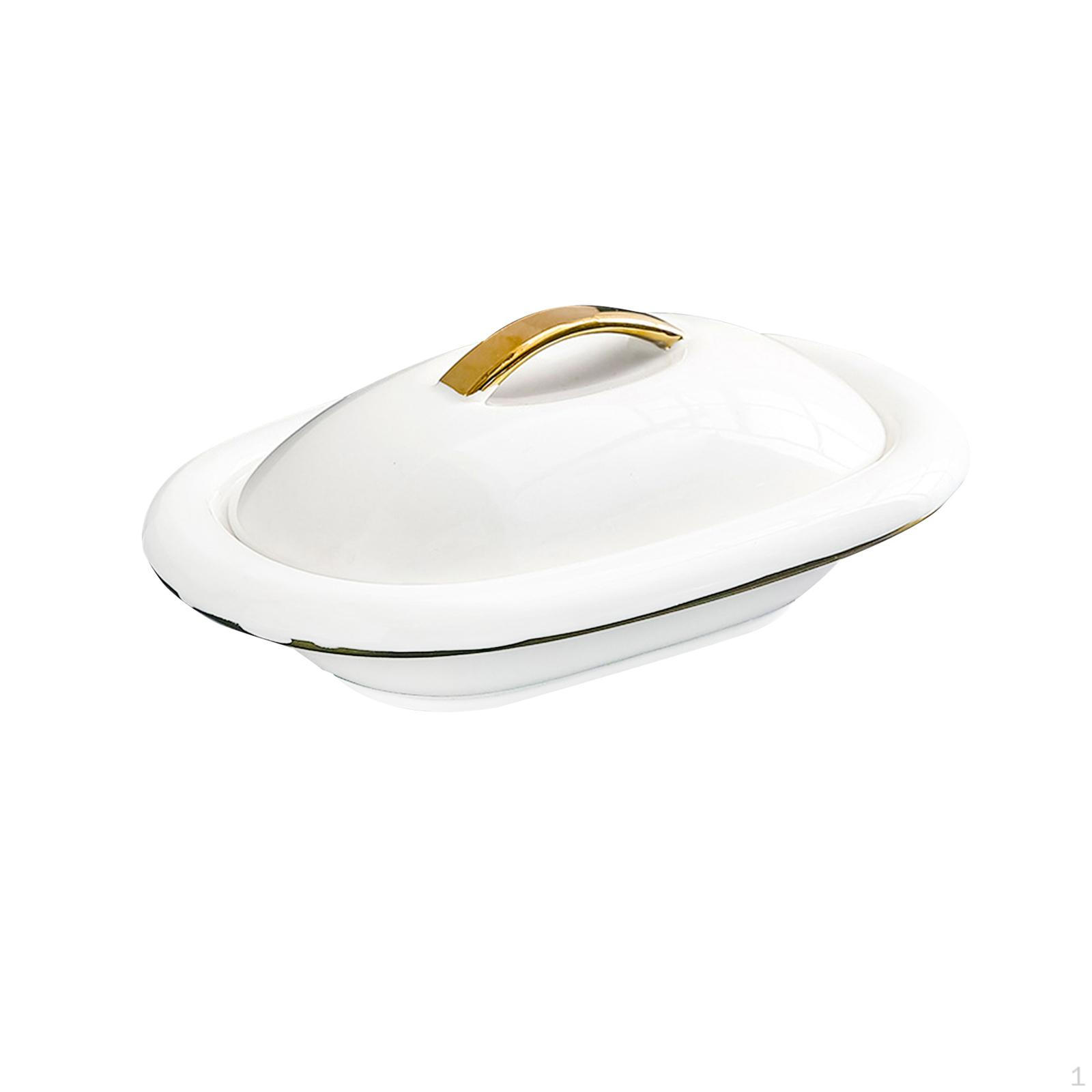 

Десертная салатница Гамбо Тарелка с крышкой Фарфоровая паста Керамические подарочные миски с широкими краями Суп 8inch 250ml