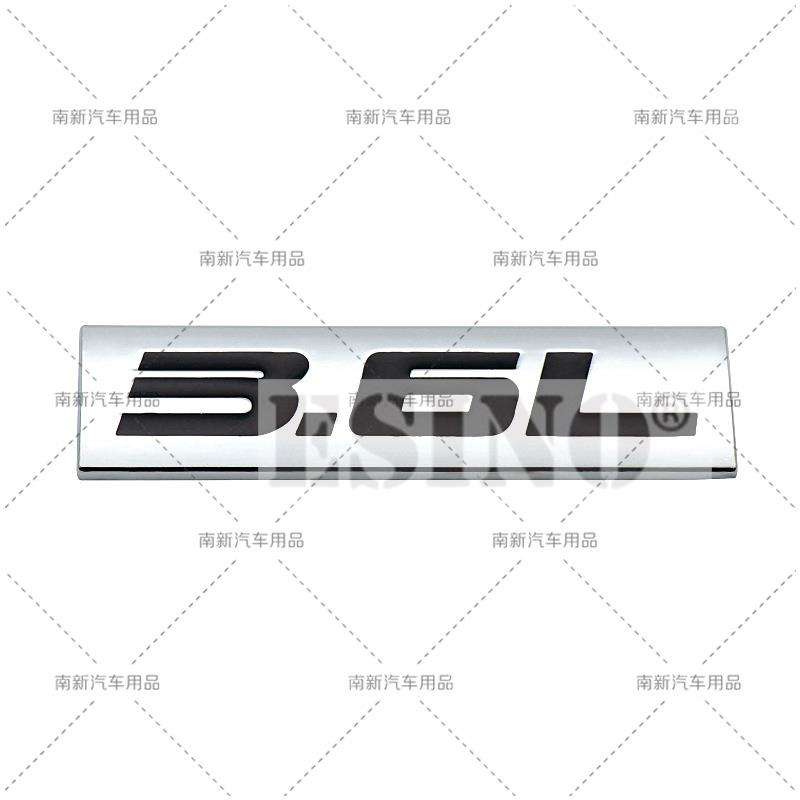 Styling Auto Emblema Adesivo 3D Metallo Cromo Lega di Zinco 3.0L 3.2L 3.5L 3.6L 3.7L 3.8L Accessorio Badge per Carrozzeria, Cofano, Parafango