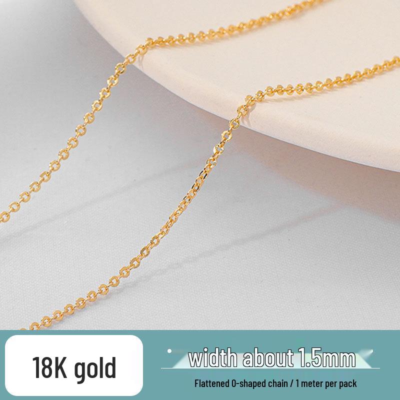 18K Gold-Filled O-Chain Necklace, Bracelet & Earrings Extension - DIY Jewelry Materials