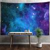 Blue Starry Sky Tapestry Wall Hanging Psychedelic Simple Bohemian Scenery Hippie Dormitory Room Decor