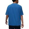 Men's Air Jordan Logo Label Loose Round Neck Pullover Short Sleeve France Blue T-Shirt DZ0605-486