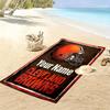 Custom NameFootball Helmet. Beach Towel Soft Microfiber Summer Towel Quick Dry Absorbent Towel for Beach Swimming Pool Travel
