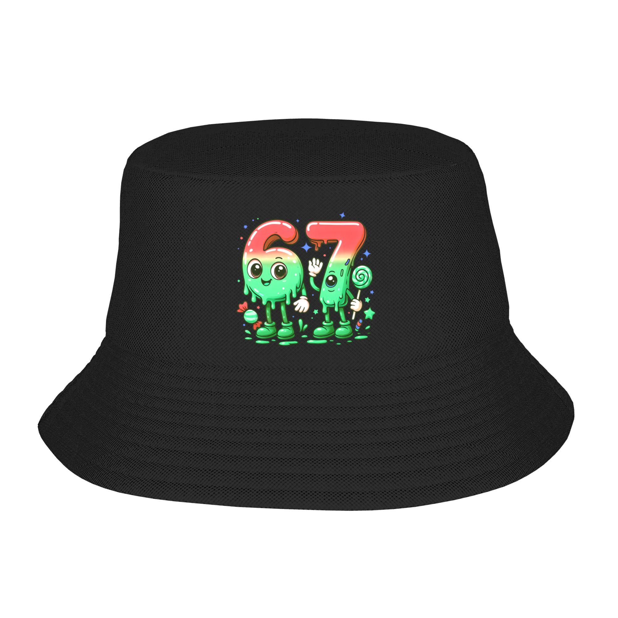 

Custom 67 Six Seven 67 Meme Italian Brainrot Gaming 2 Bucket Hat for WoUnisex Unisex Printed Summer Beach Sun Camping Cap One Size