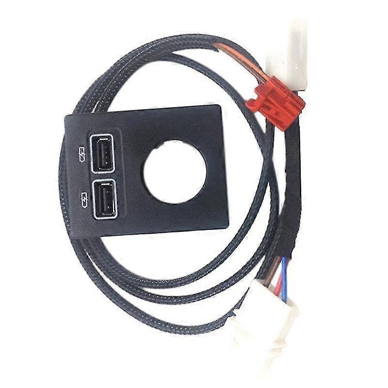 Car Front Usb Charger Cigarette Lighter Storage Box Usb Adapter