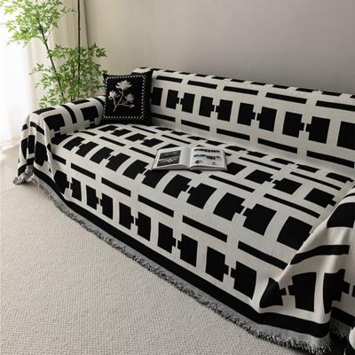 Funda Sofa Home Chenille Tapis de canapé géométrique Couvertures de jet Couverture de pique-nique de camping toutes saisons Housse de canapé
