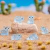 10 stuks Cartoon Schattige Mini Lichtgevende Olifant Ornamenten Miniature Beeldjes Creatieve Mode Diy Huisdecoratie Accessoires Cadeaus