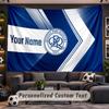 Wall Hanging Tapestry Custom NameQueens Park Rangers Pattern Personalized Printed Fabric Wall Decor