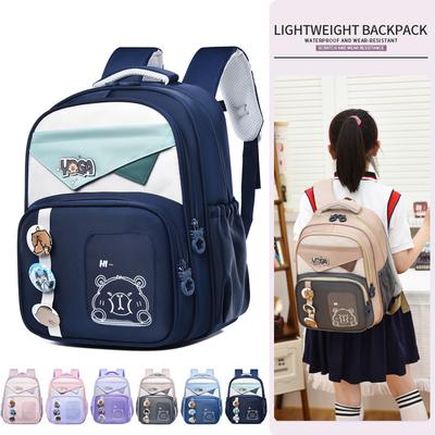 School Bag Cartoon New Large-capacity Primary School Students In Grades 1-3, Lightweight and Versatile Spine Protection and Burden Reduction Backpack