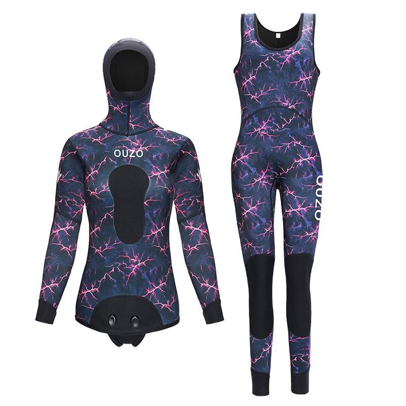 1.5mm Womens Camo Wetsuit Set