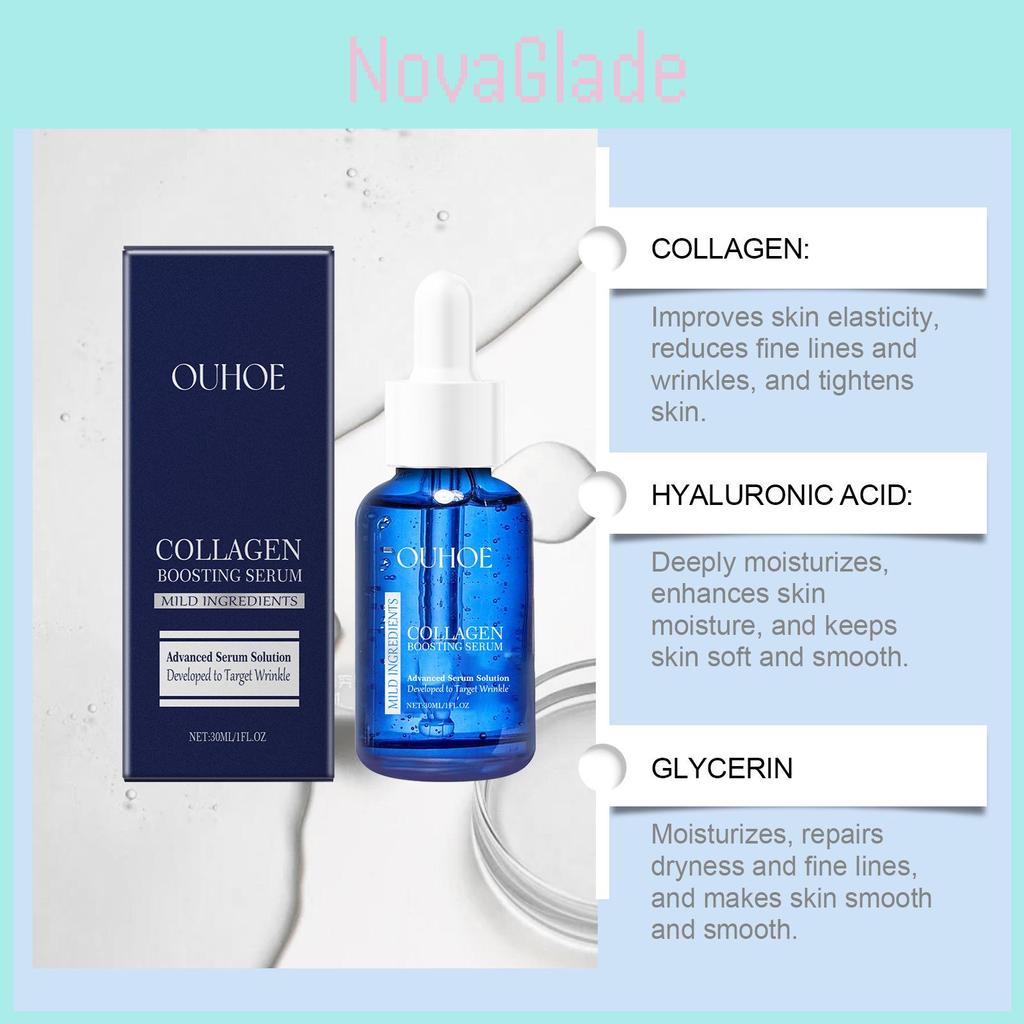 Ouhoe Revitalizing Firming Serum Enriched With Collagen For Enhanced Elasticity And Skin Nourishment In 30ml