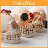 Halloween Skeleton Head Led Decor With Resin Material For Haunted House And Party Settings