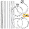 4pcs Ring Size Reducer Tools Spiral Spring Based Rings Adjust Invisible Transparent Tightener Resizing Tools Jewelry Guard