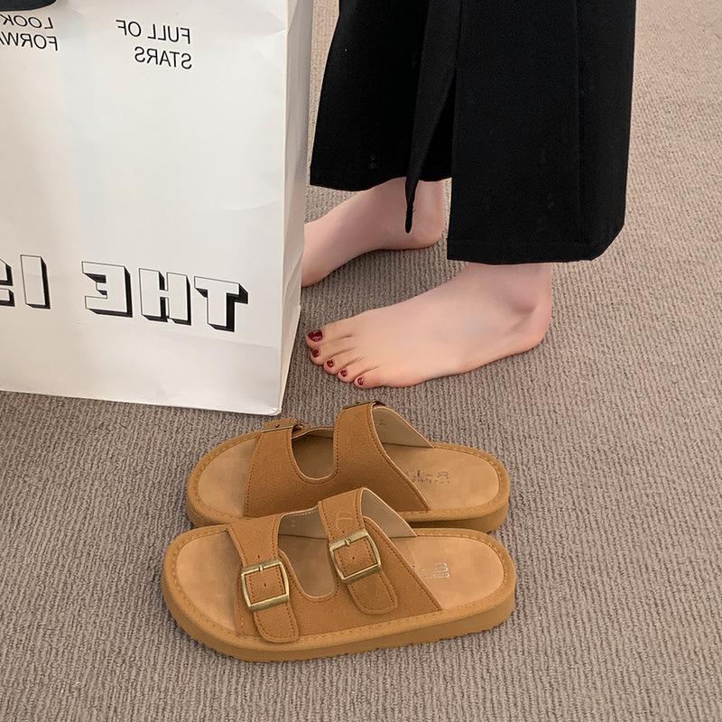 

Shoes Flat Slippers Women s Summer Beach Shoes Seaside Flip-flops 40 бежевий