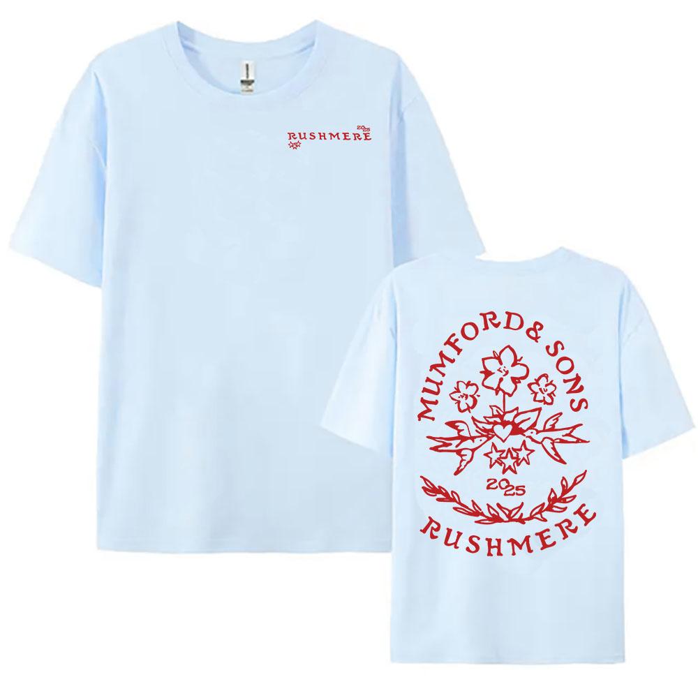 RUSHMERE Album 2025 Tricou Grafic Trupa Folk Rock Mumford & Sons Imprimeu Tricouri Bumbac Bărbați Femei Tricouri de Vară Tricouri Hip Hop