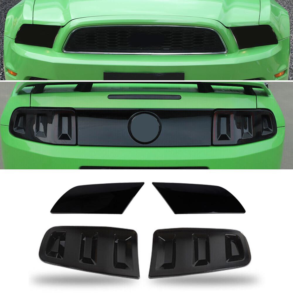 Translucent Headlight Fog Taillight Panel Cover Guard for Ford Mustang 2010-2014