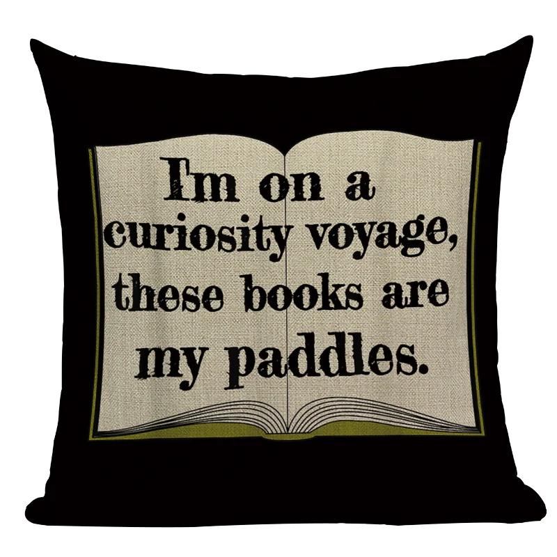 Cute Letter Print Pillow Case Square Cushion Cover Decorative For Sofa Bedroom Living Room Seat Car Office Home Decor