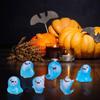 1/6PCS Glow In The Dark Mini Ghost Figures, Luminous Ghost Miniature Resin Figurines, Cute Ghosts Figure Garden Decor